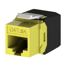 Toolless RJ45 Cat6a Unshielded Keystone Jack Cat6 RJ45 Connector Component Level Test